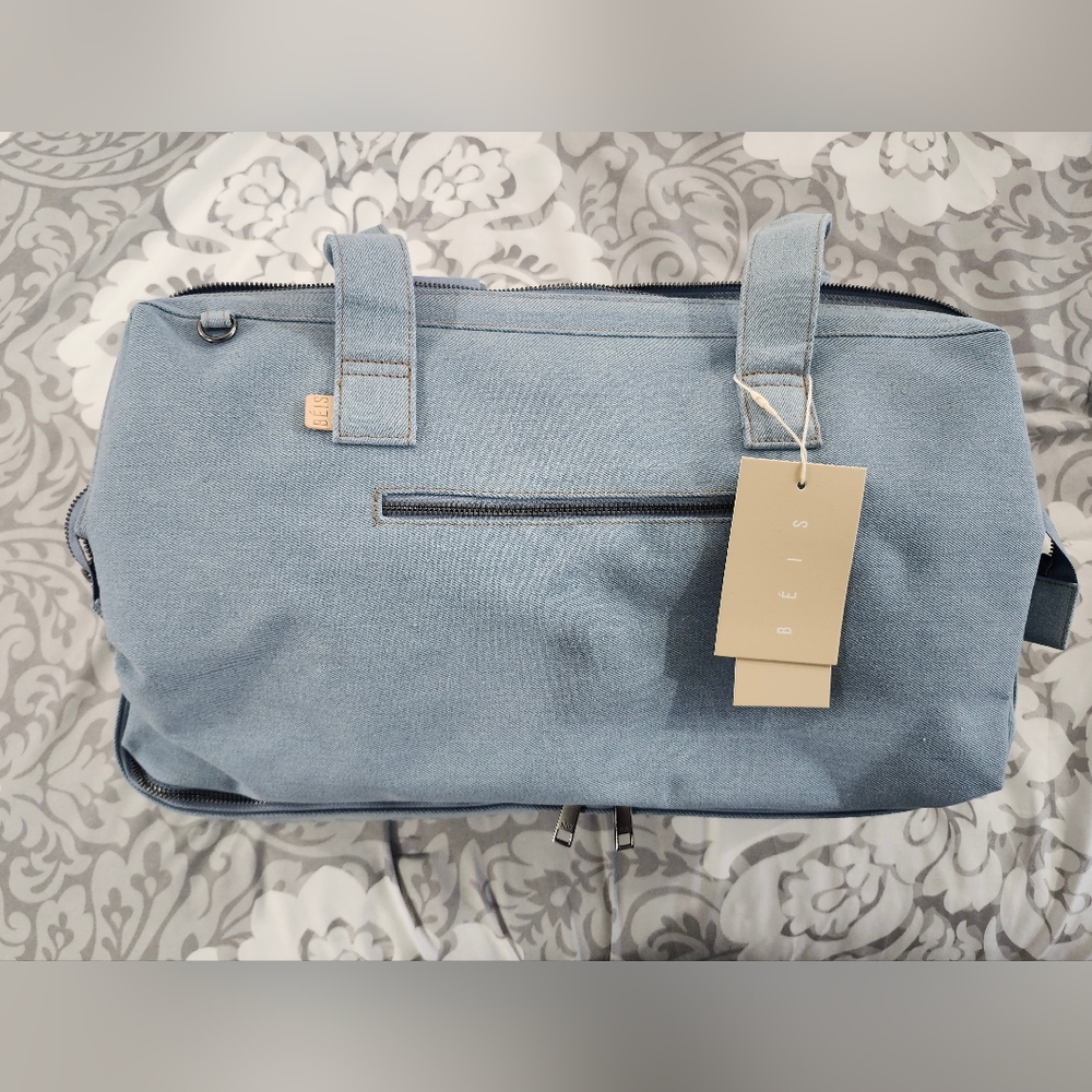 NWT GAP x BEIS The Weekender Bag in Denim Blue